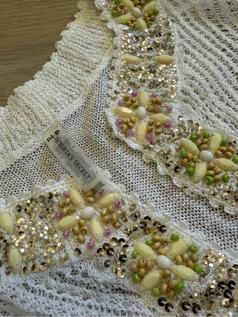 Victoria Secret Embellished beach cover up size S - Picture 4 of 5